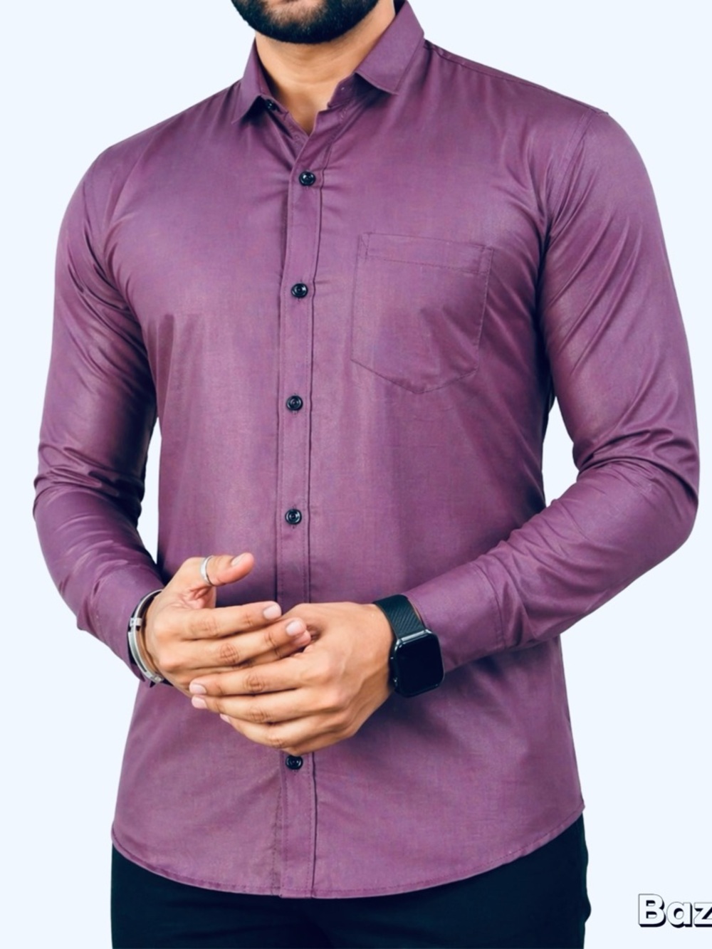 Sz XL Architect Regular Fit Classic Dress Shirt 17-17.5 34/35 Perfectly Plum